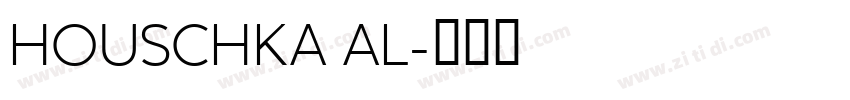 HOUSCHKA AL字体转换